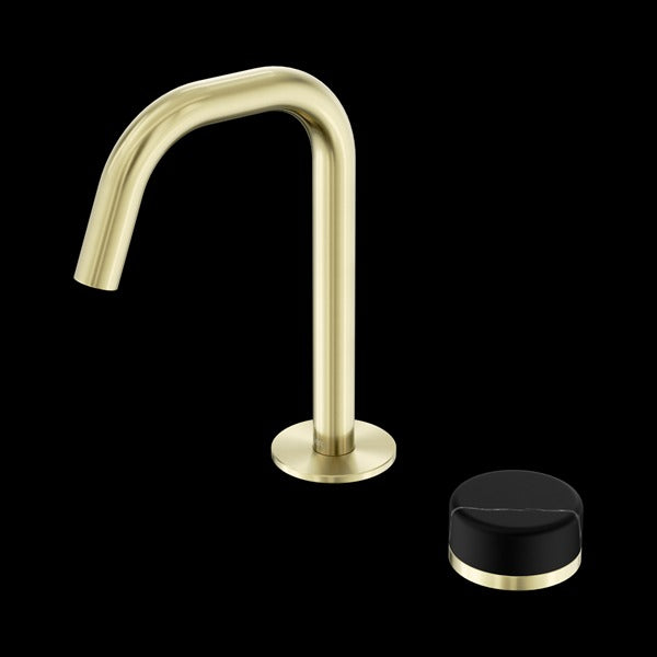 Nero Serenity Progressive Basin Mixer Edge Spout With Marquina Black Handle