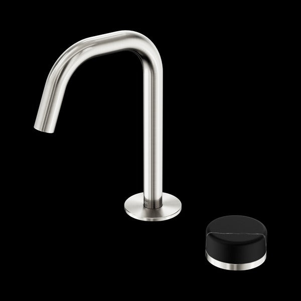 Nero Serenity Progressive Basin Mixer Edge Spout With Marquina Black Handle