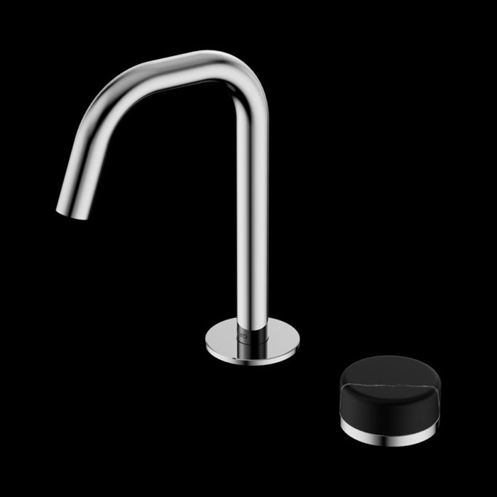 Nero Serenity Progressive Basin Mixer Edge Spout With Marquina Black Handle