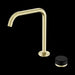 Nero Serenity Progressive Bath/Kitchen Mixer Edge Spout With Marquina Black Handle