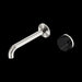 Nero Serenity Progressive Wall Basin Mixer  Spout With Marquina Black Handle