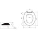 Caroma Caravelle Care Single Flap Toilet Seat Anthracite Grey with GermGard®