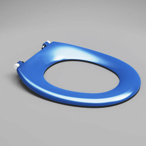 Caroma Caravelle Care Single Flap Toilet Seat Sorrento Blue with GermGard®