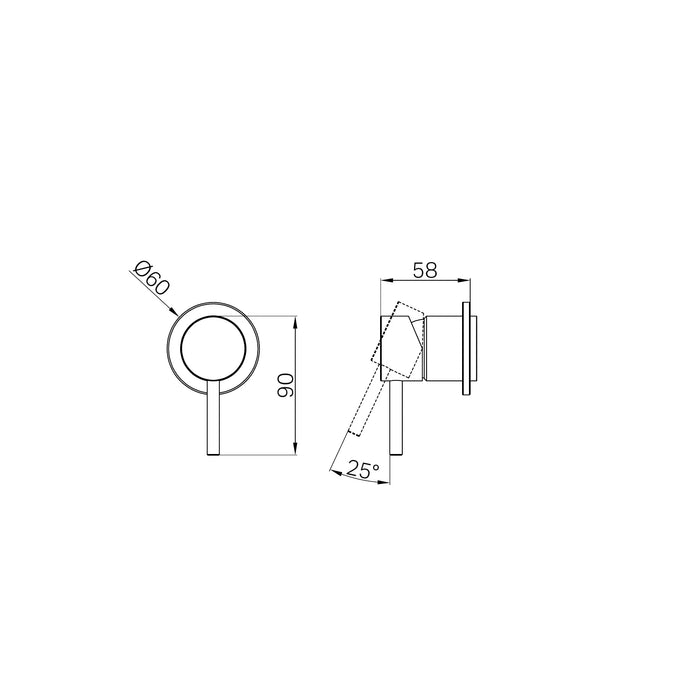 Nero Dolce II Shower Mixer Trim Kits