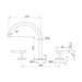 Nero Mecca Lever Bath/Kitchen Set Arc Spout