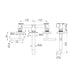 Nero Mecca Lever Wall Basin/Bath Set Spout