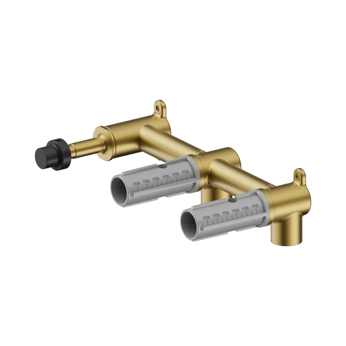 Nero Mecca Lever Wall Basin/Bath Set Offset Spout Body