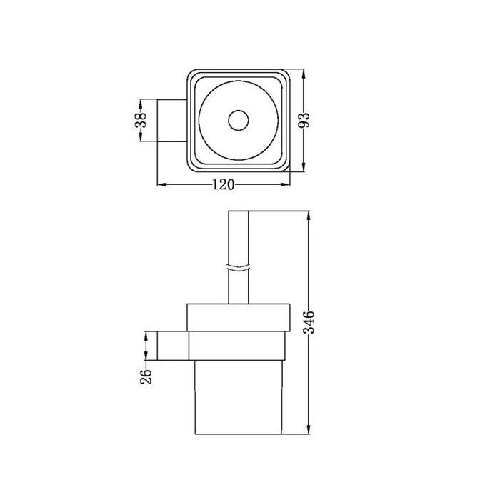 Nero Celia Toilet Brush Holder