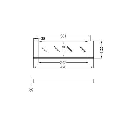Nero Celia Metal Shelf