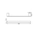 Nero Bianca Hand Towel Rail