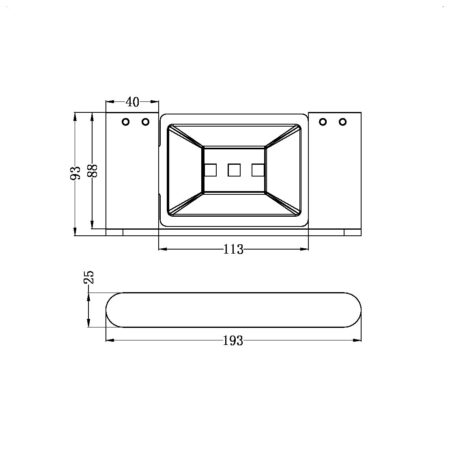 Nero Bianca Soap Dish Holder