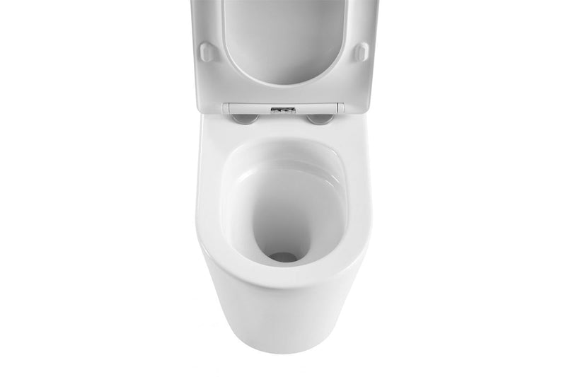 Zumi Extra High Rimless Tornado Wall Faced Toilet Suite WELS 4 Star 4.4L/Full