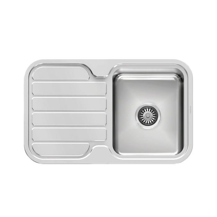 Phoenix 1000 Series Single Bowl Sink with Drainer and No Taphole