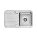 Phoenix 1000 Series Single Bowl Sink with Drainer and No Taphole