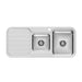 Phoenix 1000 Series 1 and 3/4 Right Hand Bowl Sink with Drainer and Taphole
