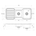 Phoenix 1000 Series 1 and 3/4 Bowl Sink with Drainer and No Taphole