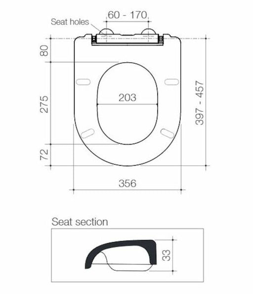 Caroma Liano Soft Close Seat with GermGard®