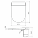 Caroma Urbane® II Bidet Cleanflush® Invisi Series II® Wall Faced Toilet Suite (with GermGard®)