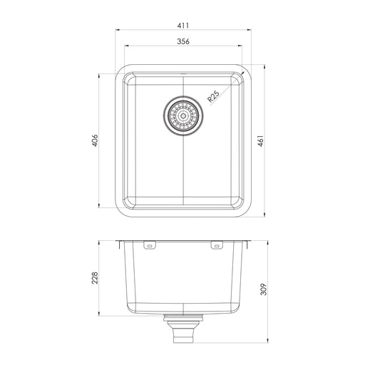 Phoenix 2000 Series Single Bowl Sink