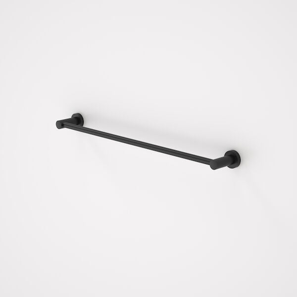 Caroma Cosmo Metal Single Towel Rail Black 630mm