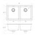 Phoenix Sink Package 2 – Matte White Sink & Brushed Gold Mixer