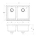 Phoenix 5000 Series 1 and 3/4 Right Hand Bowl Sink