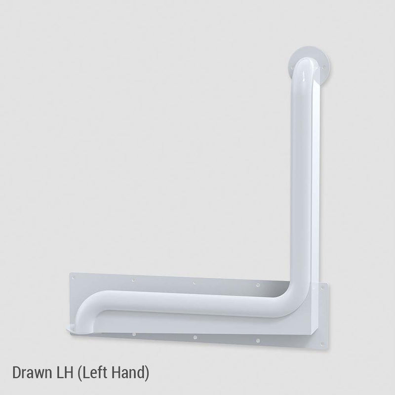 Conserv Anti-Ligature 90° Ambulant Grab Rail 450mm x 450mm