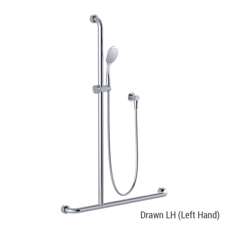 Conserv Hygienic Seal® Glide Slide "Inverted T" Shower Kit Chrome