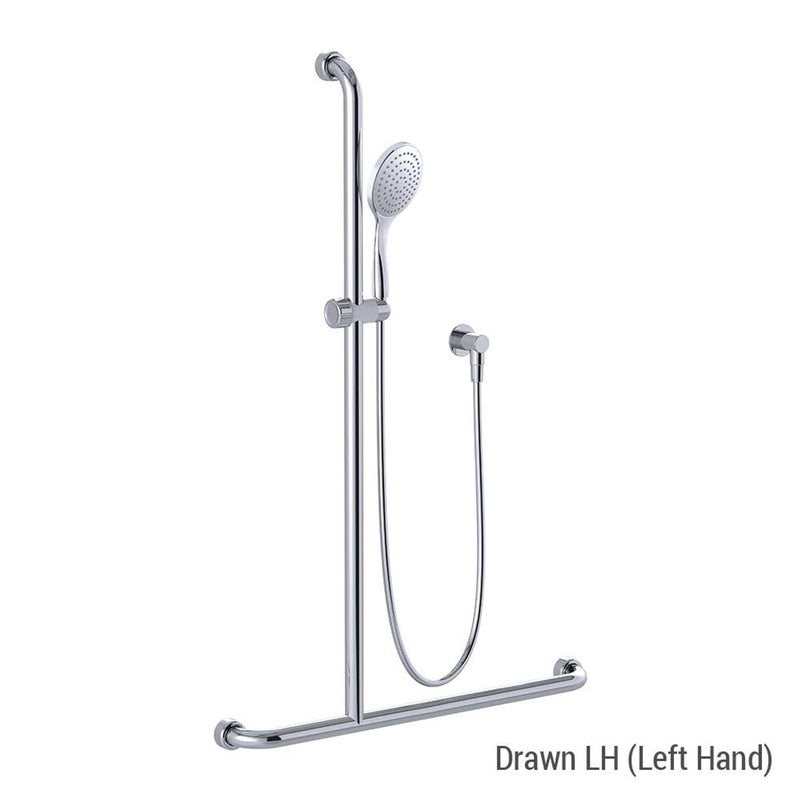 Conserv Hygienic Seal® Glide Slide "Inverted T" Shower Kit Chrome