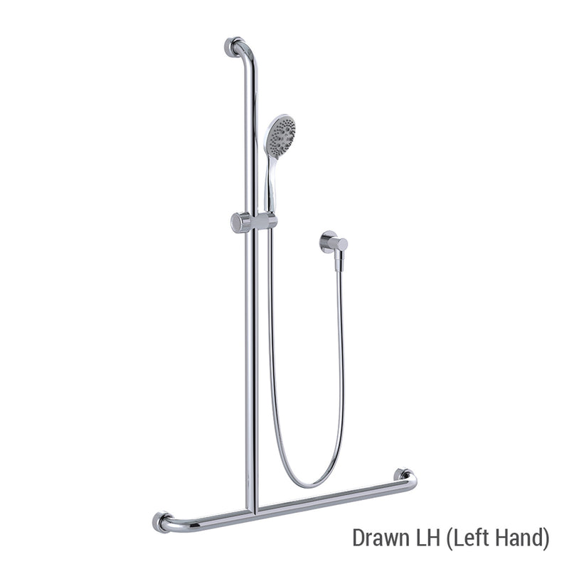 Conserv Hygienic Seal® Glide Slide "Inverted T" Shower Kit Chrome