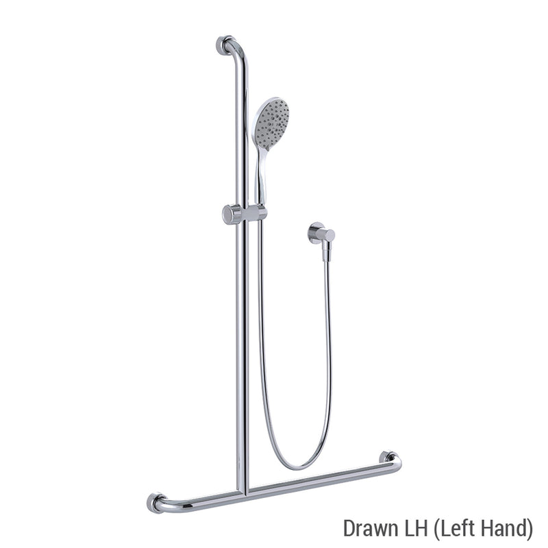 Conserv Hygienic Seal® Glide Slide "Inverted T" Shower Kit Chrome