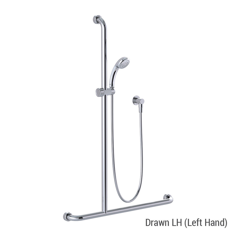Conserv Hygienic Seal® Glide Slide "Inverted T" Shower Kit Chrome