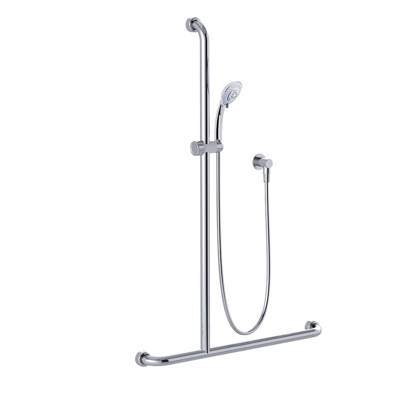 Conserv Hygienic Seal® Glide Slide "Inverted T" Shower Kit Chrome