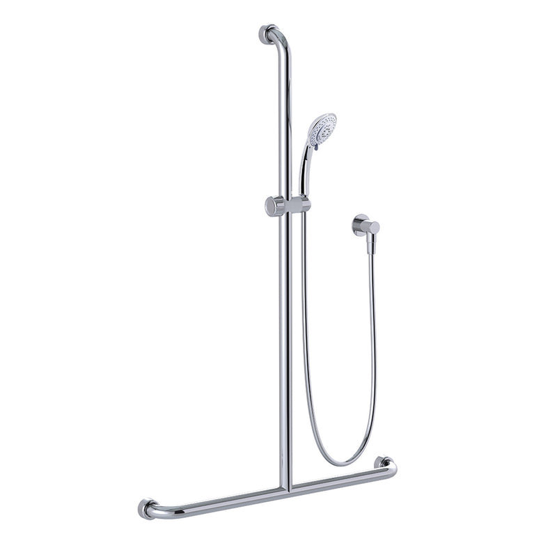 Conserv Hygienic Seal® Glide Slide "Inverted T" Shower Kit Chrome