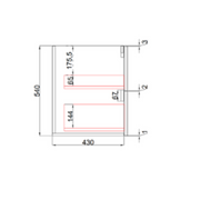 Aulic Verona Mark II Wall Hung V Groove Matte White Finger Pull Cabinet