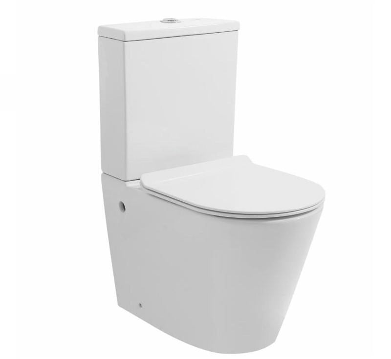 Zumi Sandra Rimless Space Saver Wall Faced Toilet Suite