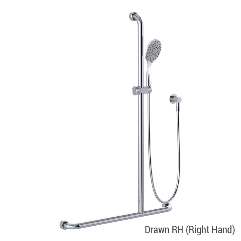 Conserv Hygienic Seal® Glide Slide "Inverted T" Shower Kit Chrome