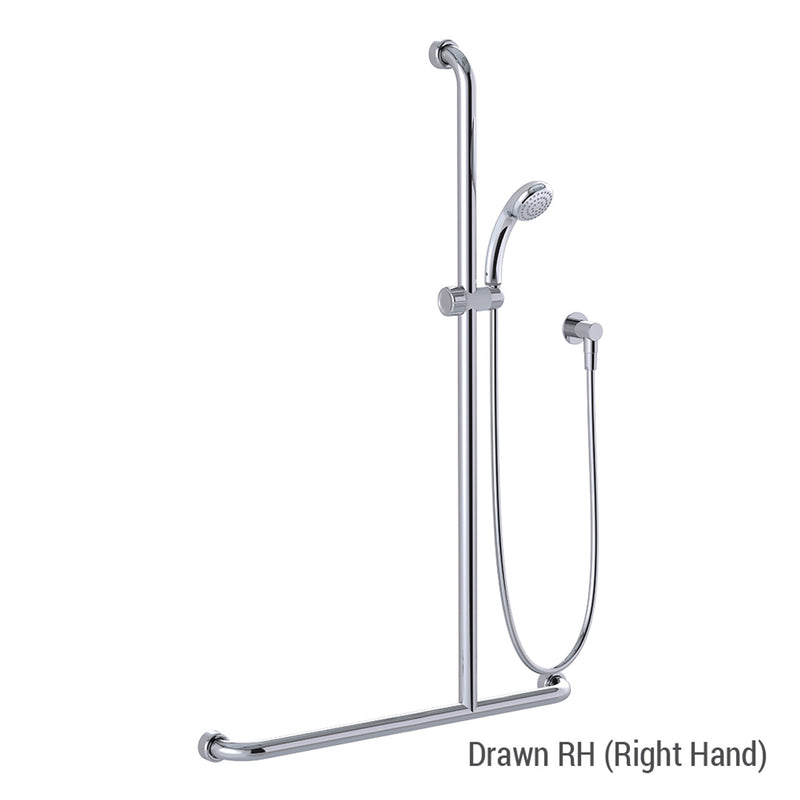 Conserv Hygienic Seal® Glide Slide "Inverted T" Shower Kit Chrome
