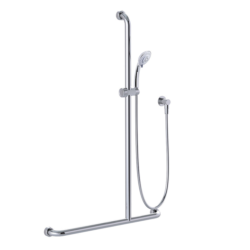 Conserv Hygienic Seal® Glide Slide "Inverted T" Shower Kit Chrome