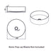 Nero Opal Round 400mm Stainless Steel Basin