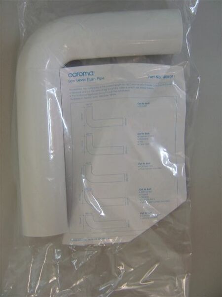 Caroma Low Level Flush Pipe Pack White
