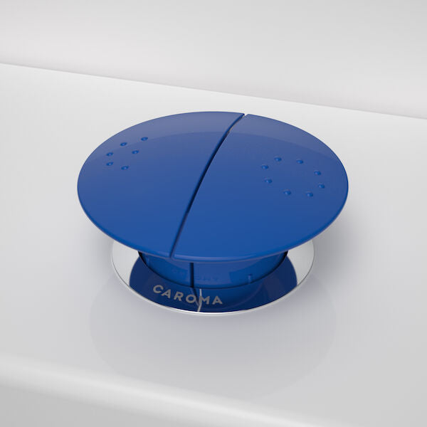 Caroma Round Care Button - Sorrento Blue (GermGard®)