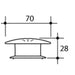 Caroma Round Care Button - Anthracite Grey (GermGard®)