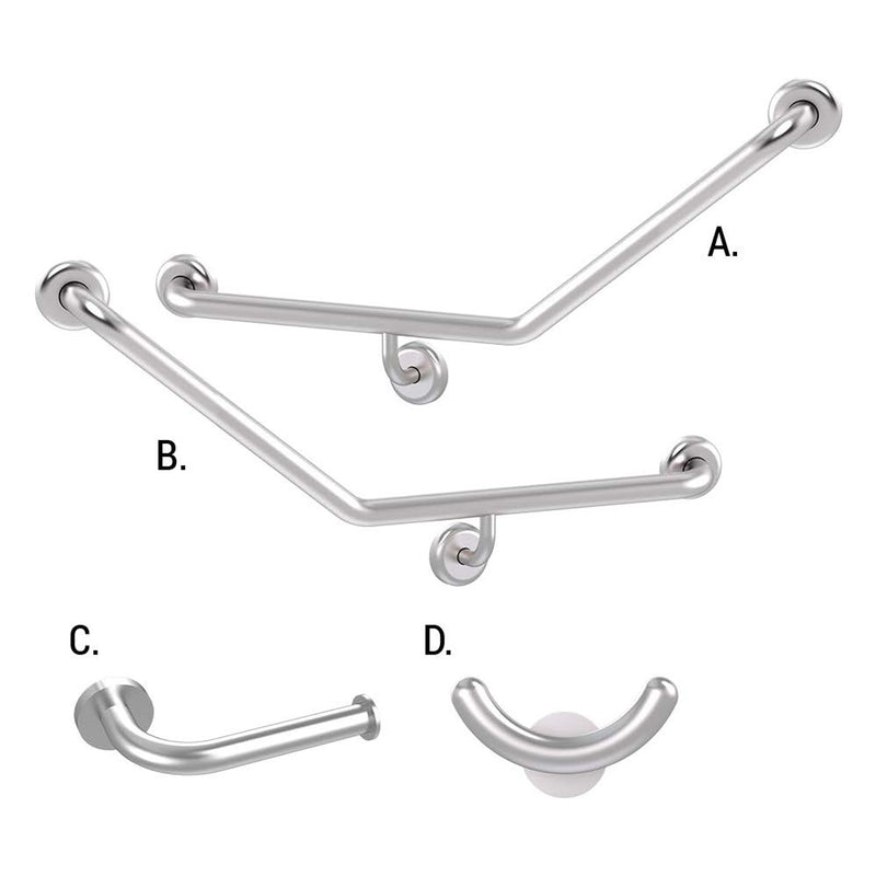Conserv Ambulant Accessible Sanitary Compartment 045 Combination Set