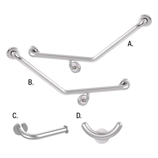 Conserv Ambulant Accessible Sanitary Compartment 045 Combination Set