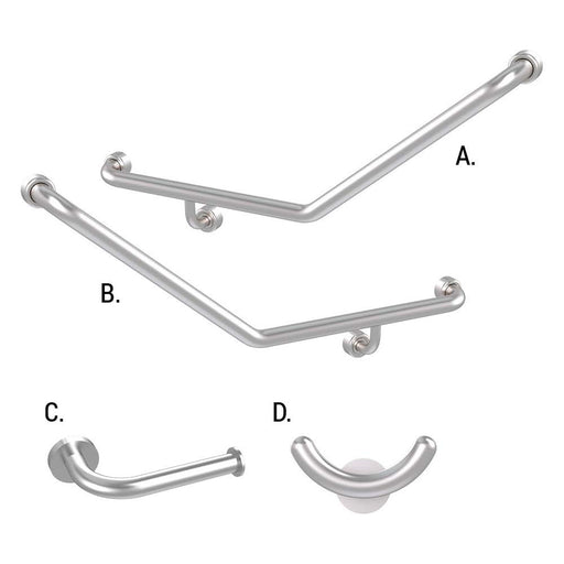 Conserv Ambulant Accessible Sanitary Compartment 045 Combination Set