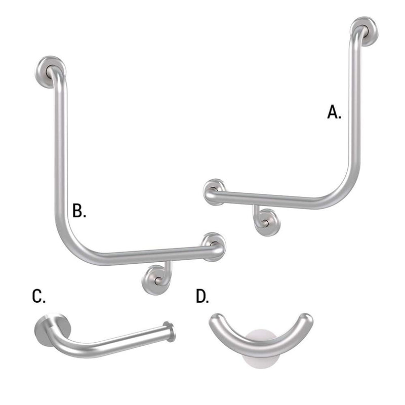 Conserv Ambulant Accessible Sanitary Compartment 454 Combination Set