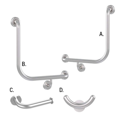 Conserv Ambulant Accessible Sanitary Compartment 454 Combination Set