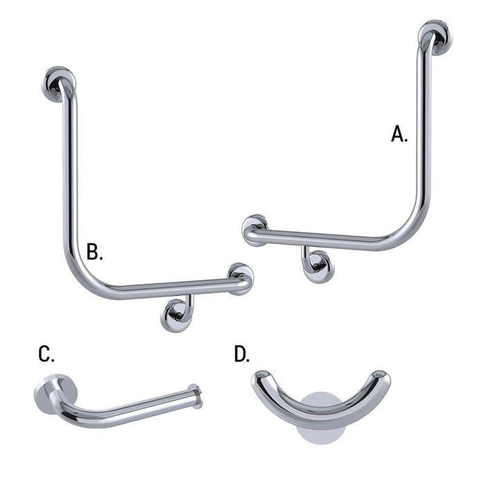 Conserv Ambulant Accessible Sanitary Compartment 454 Combination Set