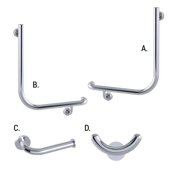 Conserv Ambulant Accessible Sanitary Compartment 454 Combination Set